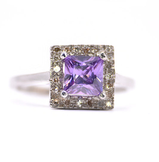 0.50 cts Natural Diamond - Amethyst 2cts.